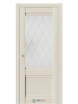 Дверь межкомнатная "CHE 6" лиственница белая (стекло Ромб) - Интернет-магазин Хорошие Двери, Нижний Тагил
