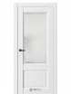 Дверь межкомнатная "Enika 4" Белый Emlaer (Стекло Сатинат) - Интернет-магазин Хорошие Двери, Нижний Тагил