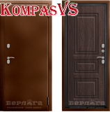 Сейф-дверь "3К Термо LE"  Скиф дуб филадельфия шоколад - Интернет-магазин Хорошие Двери, Нижний Тагил