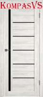 Межкомнатная дверь "ATUM 1 Nord Vellum Black Gloss " - Интернет-магазин Хорошие Двери, Нижний Тагил