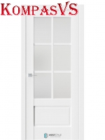 Дверь межкомнатная "Z5" Белый Emlaer (стекло Сатин) - Интернет-магазин Хорошие Двери, Нижний Тагил