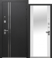 Входная дверь "Luxor Букле Черный зеркало" - Интернет-магазин Хорошие Двери, Нижний Тагил