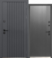 Входная дверь "Luxor Termo Рейка Сатин графит" - Интернет-магазин Хорошие Двери, Нижний Тагил