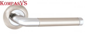 Ручка раздельная REX TL SN/CP-3 матовый никель/хром - Интернет-магазин Хорошие Двери, Нижний Тагил