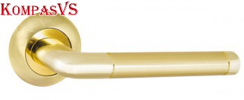 Ручка раздельная REX TL SG/GP-4 матовое золото/золото  - Интернет-магазин Хорошие Двери, Нижний Тагил