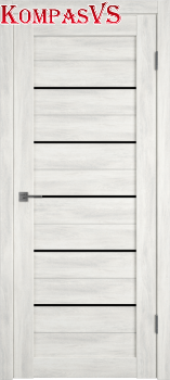Межкомнатная дверь "ATUM 5 Nord Vellum Black Gloss " - Интернет-магазин Хорошие Двери, Нижний Тагил