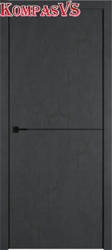 Межкомнатная дверь  "URBAN 1 JET LOFT Black Mould" - Интернет-магазин Хорошие Двери, Нижний Тагил