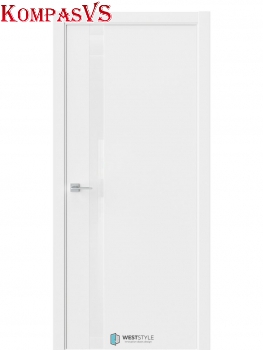 Дверь межкомнатная "Экзотика 10Е" Белый Emlaer (Лакобель аляска) - Интернет-магазин Хорошие Двери, Нижний Тагил
