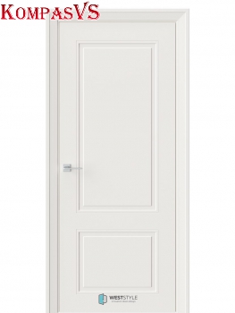 Дверь межкомнатная "Eliss 3" Белый матовый - Интернет-магазин Хорошие Двери, Нижний Тагил