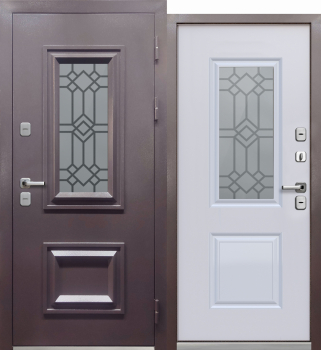 Входная дверь "ТЕРМО 3 Букле шоколад фигурная вставка" - Интернет-магазин Хорошие Двери, Нижний Тагил
