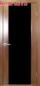 Дверь остеклённая массив сосны Престиж ДО черный триплекс 600-900 - Интернет-магазин Хорошие Двери, Нижний Тагил