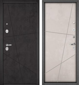 Входная дверь "ТРАСТ ЭКО ПП- МДФ Бетон графит/ Бетон Серый " - Интернет-магазин Хорошие Двери, Нижний Тагил