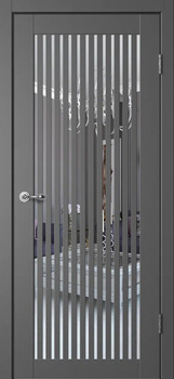 Межкомнатная дверь "ПО С7" Графит эмалит - Интернет-магазин Хорошие Двери, Нижний Тагил