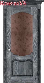 Дверь остекленная массив сосны Византия - Интернет-магазин Хорошие Двери, Нижний Тагил